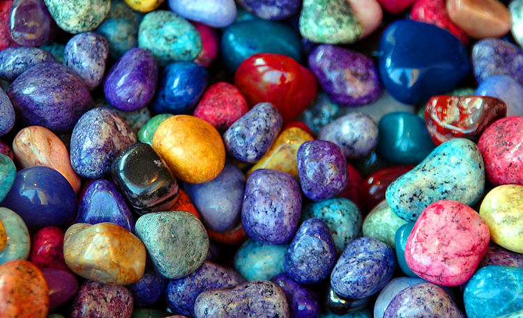 colored stones by paulbr75
